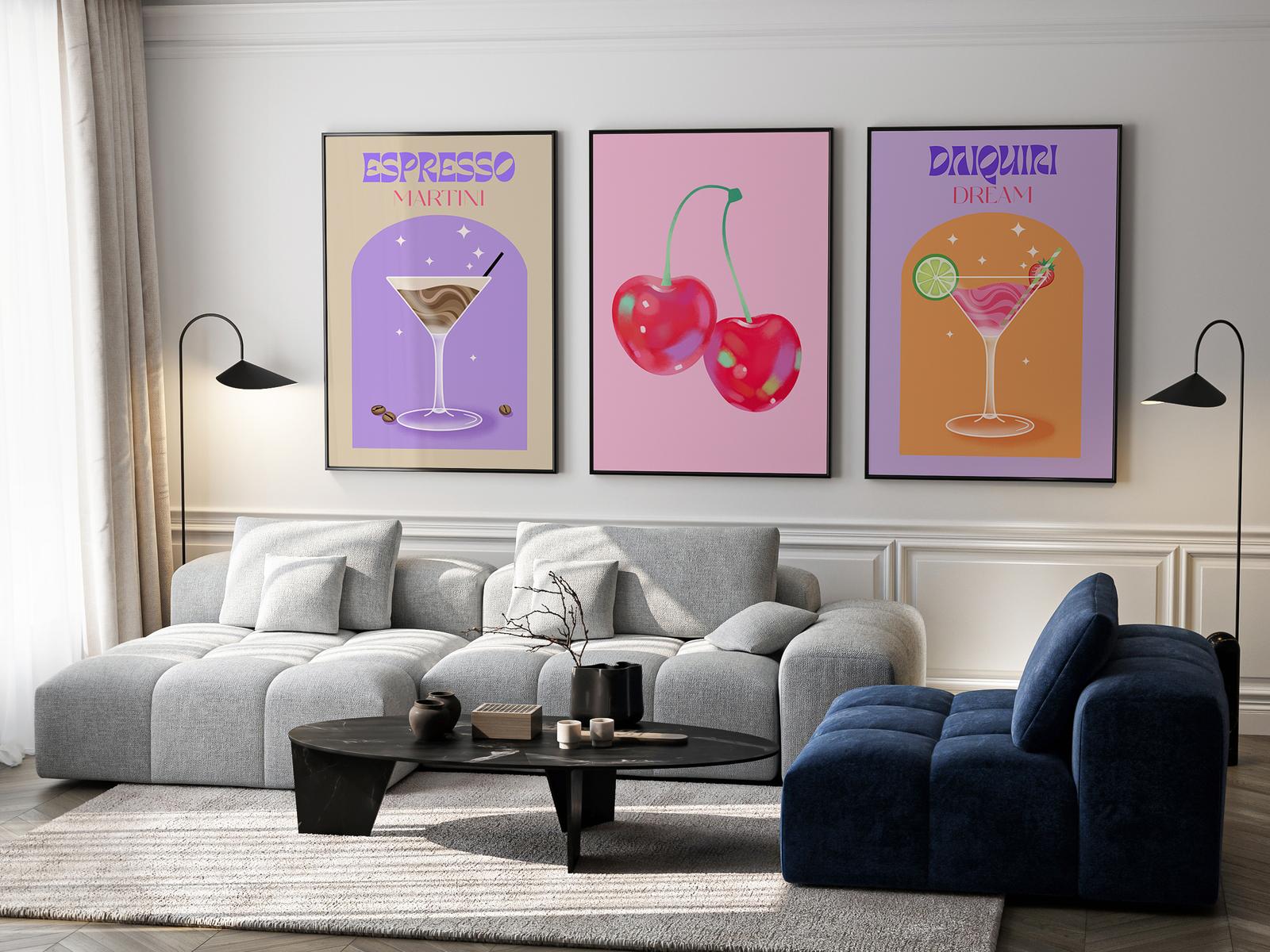 Poster - Cocktail Trio / Set of 3