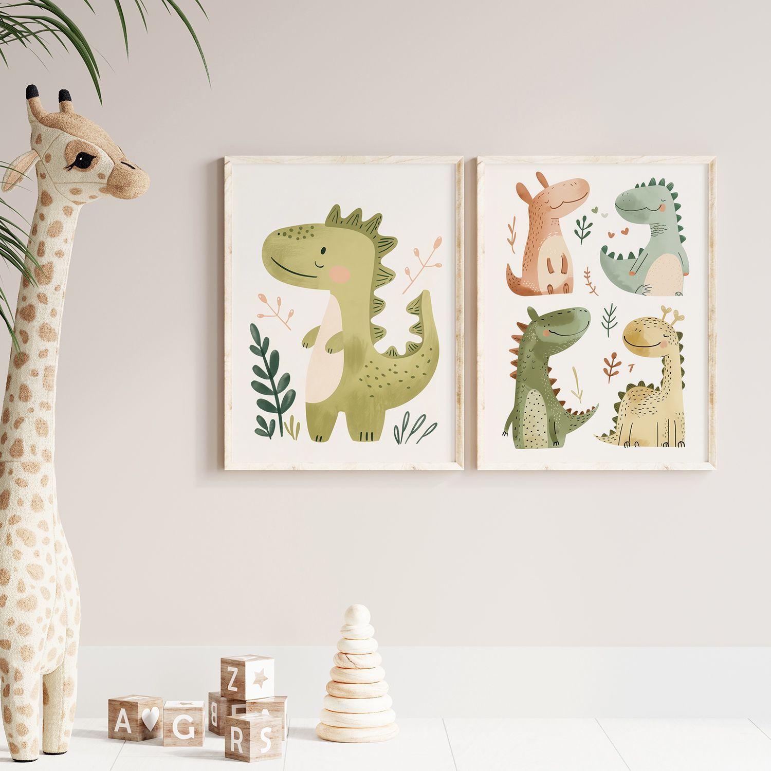 Poster - Dinosaur Friends / Set of 2