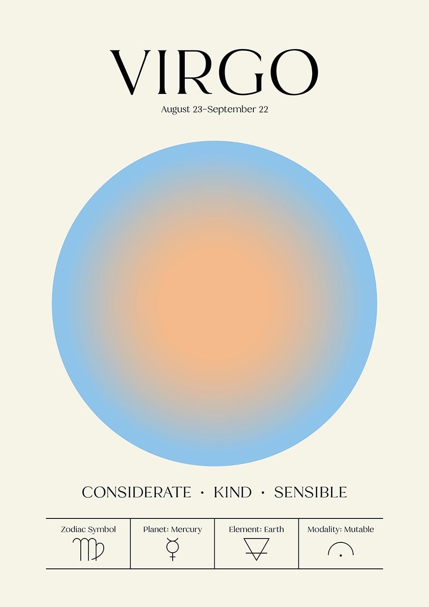 Poster - Virgo Zodiac