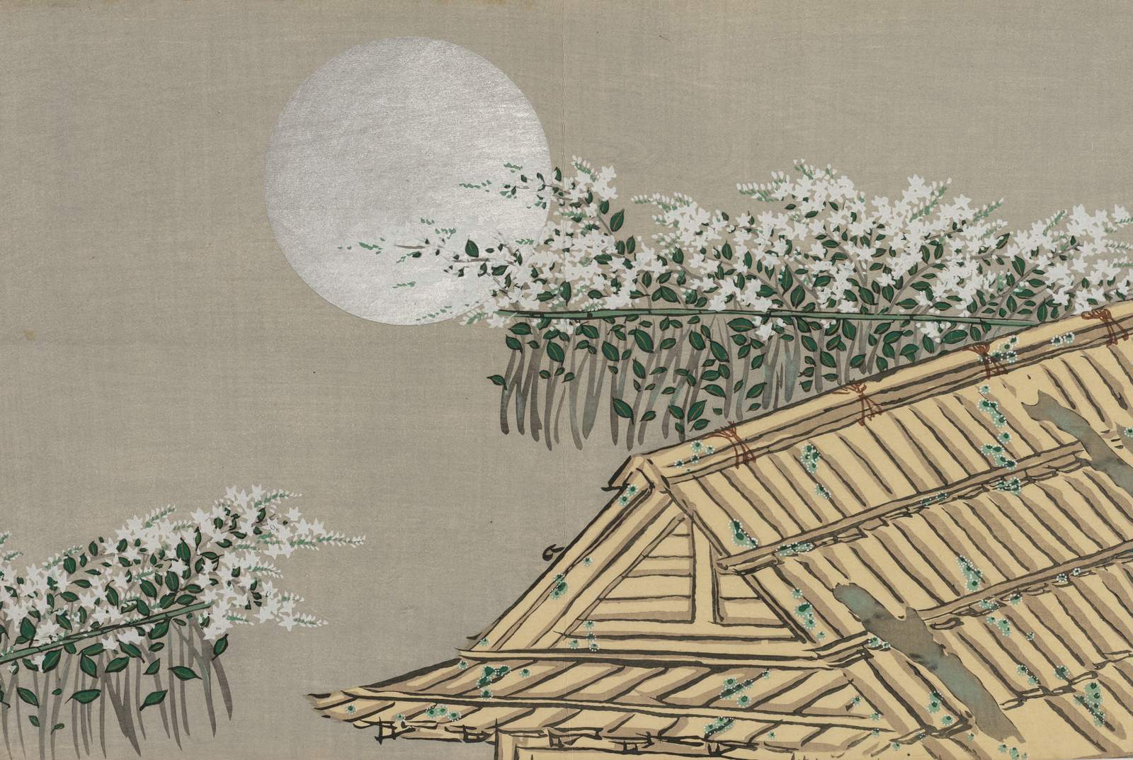 Poster - Japanese Moonlit Roof