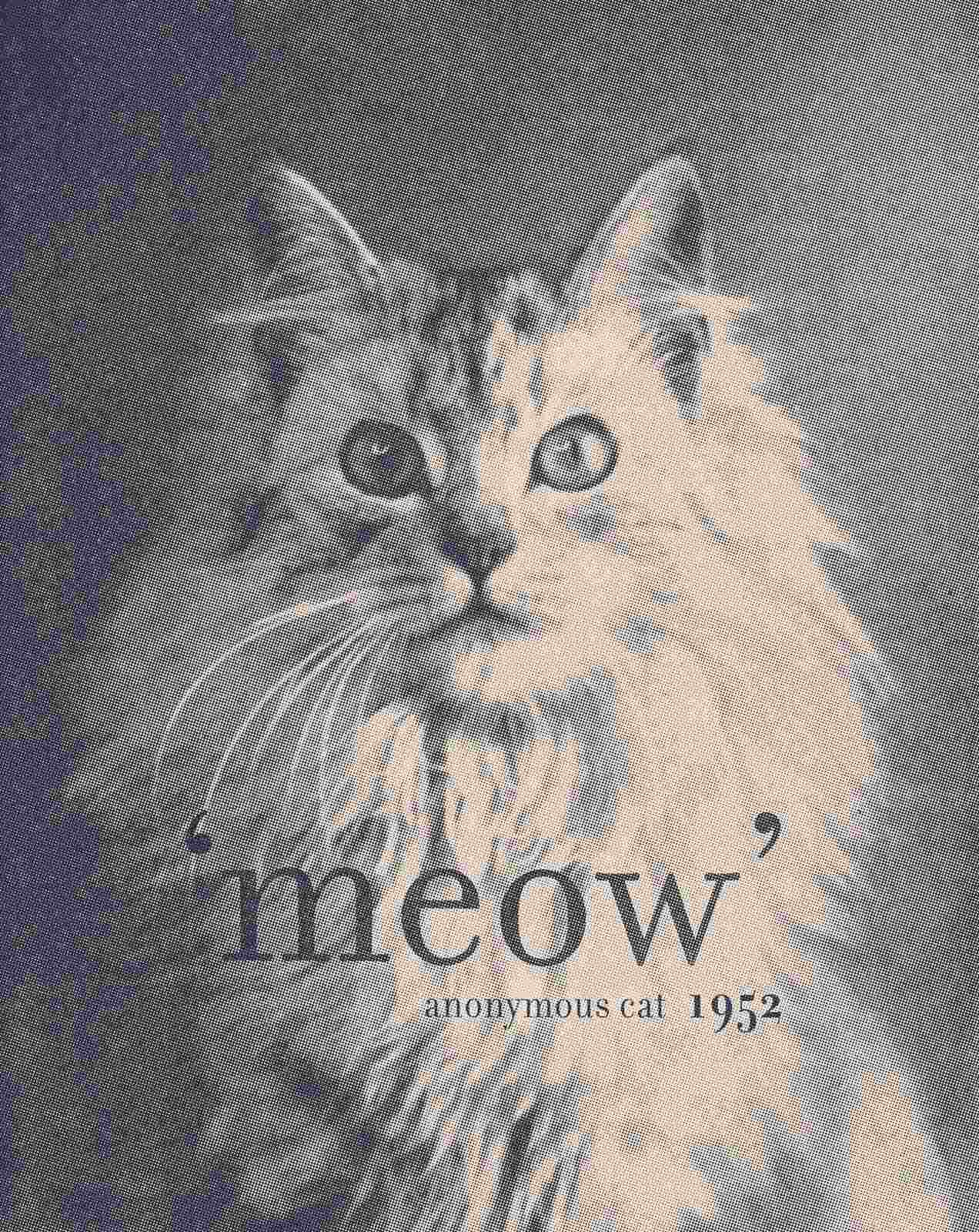 Poster - Anonymous Cat 1952