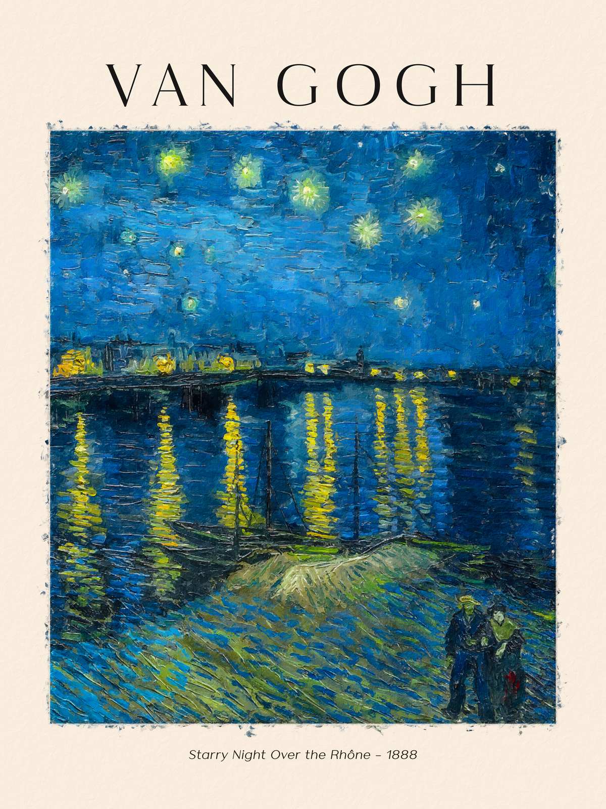 Poster - Starry Night Over the Rhône