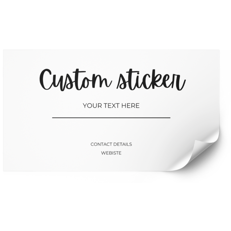 Custom Sticker Rectangle