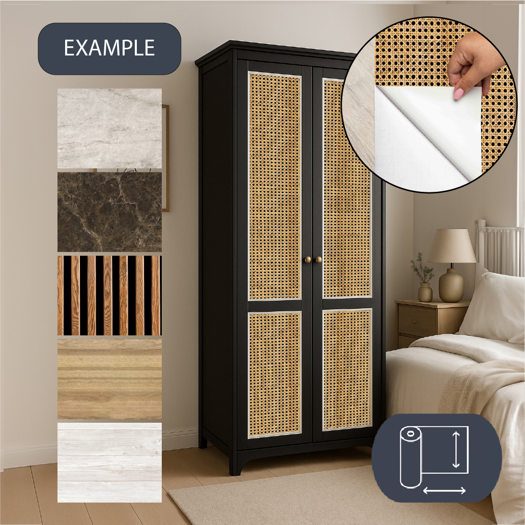 Contact Paper for Cabinets & Wardrobes – Choose pattern and size