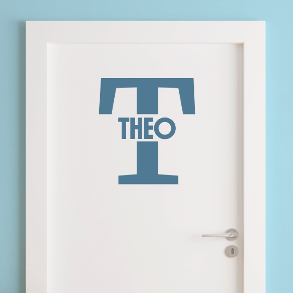 DOORSTICKER - Name letter