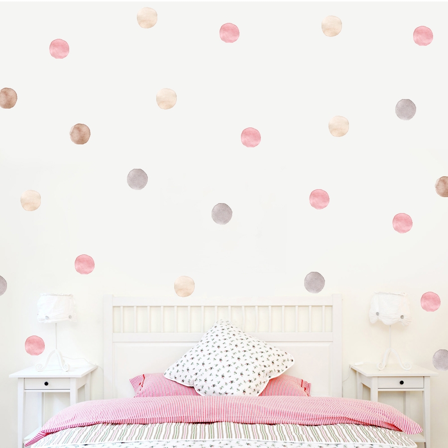 Wallsticker -  Polka Dots / Pastel
