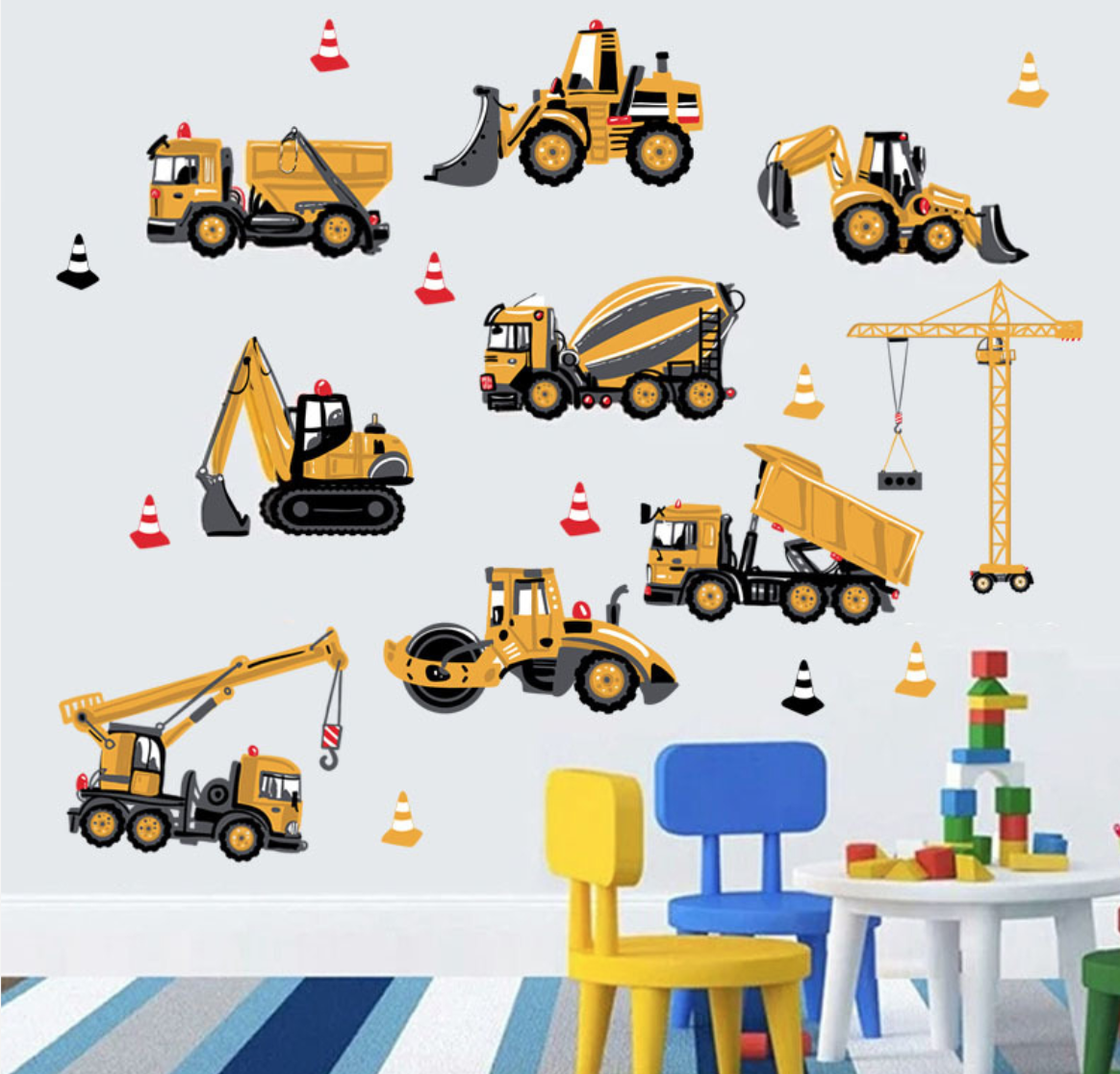 Wallstickers -  Construction work