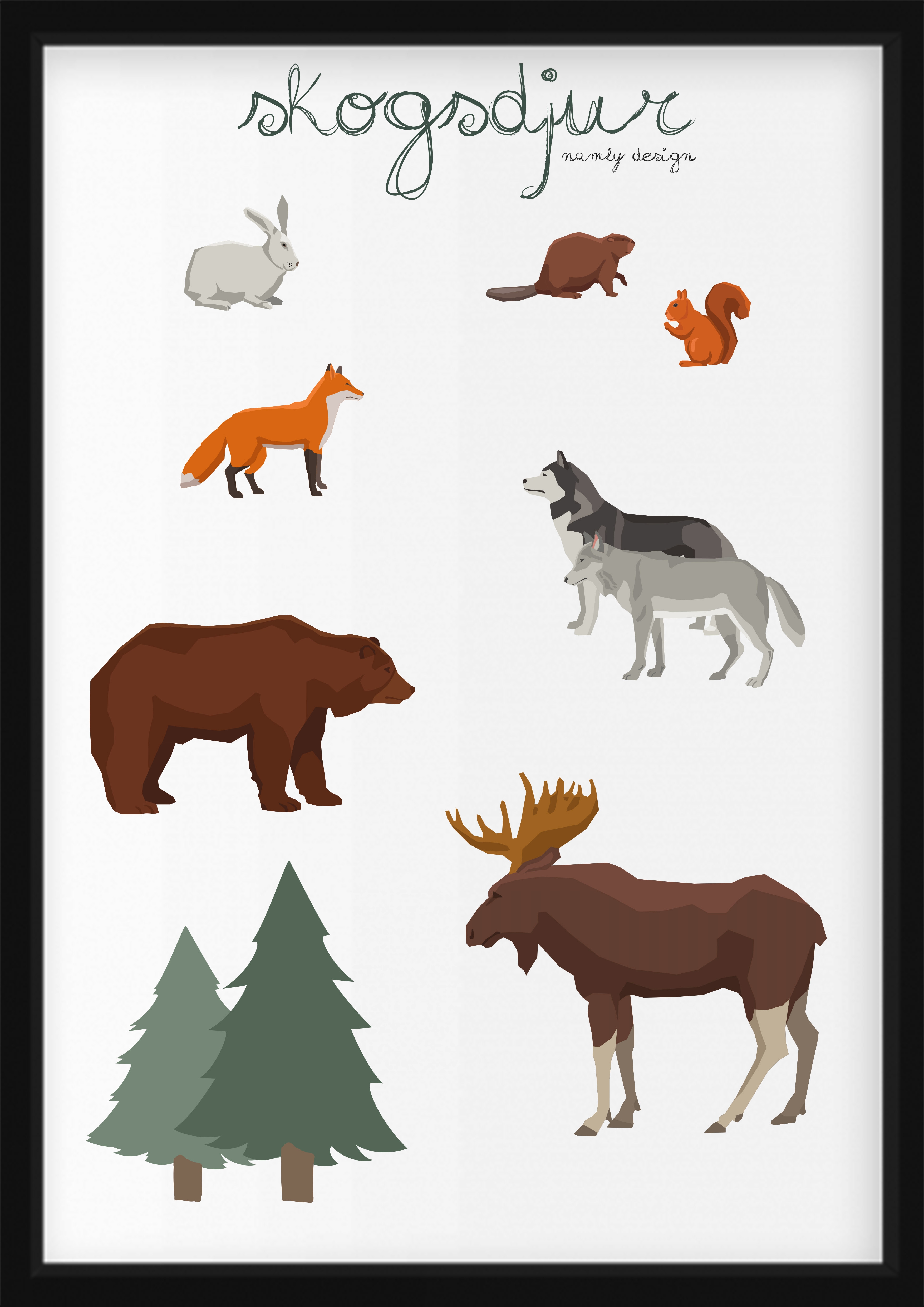 POSTERS - Forest animals
