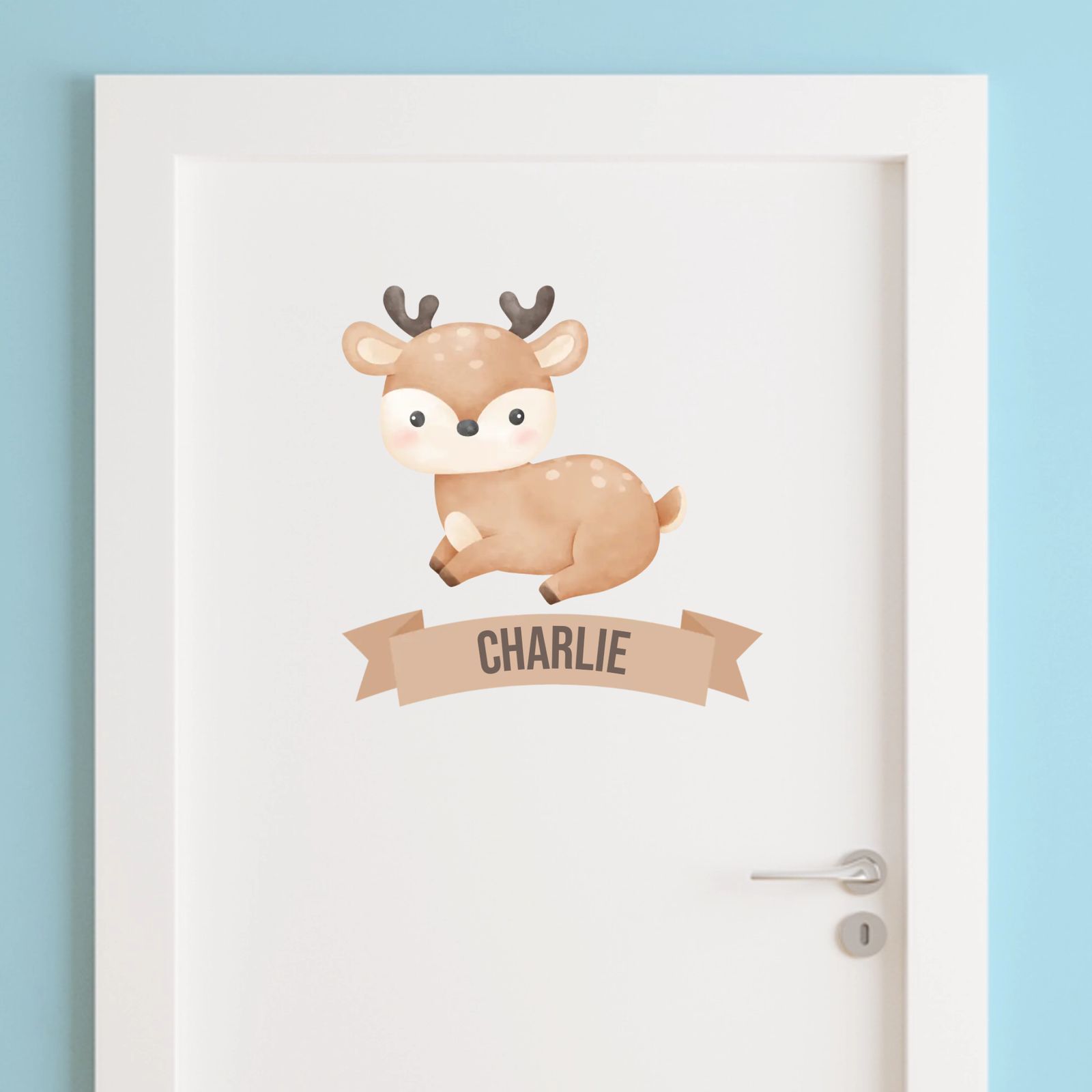Door Sticker - Cute Deer Design