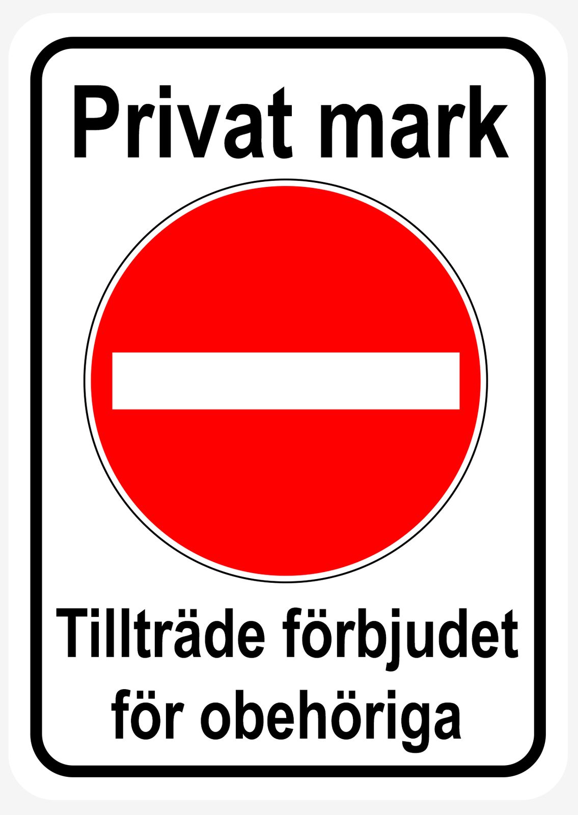 Sticker - Private Property No Access