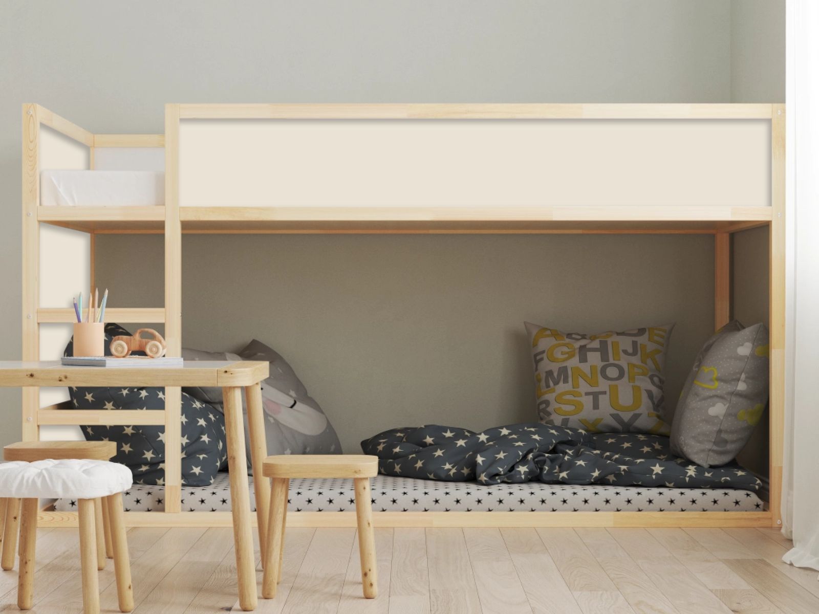 Self-Adhesive Stickers – for Ikea KURA bed / Choose Your Colour