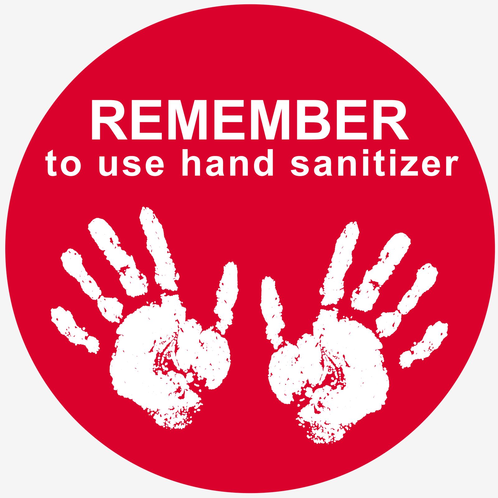 Sticker - Remember to Use Hand Sanitizer