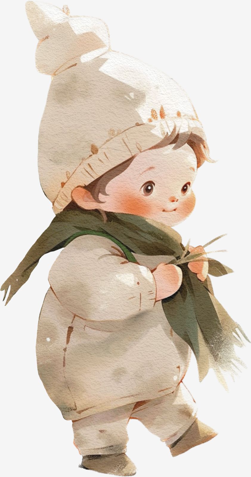 Adorable Winter Child Sticker