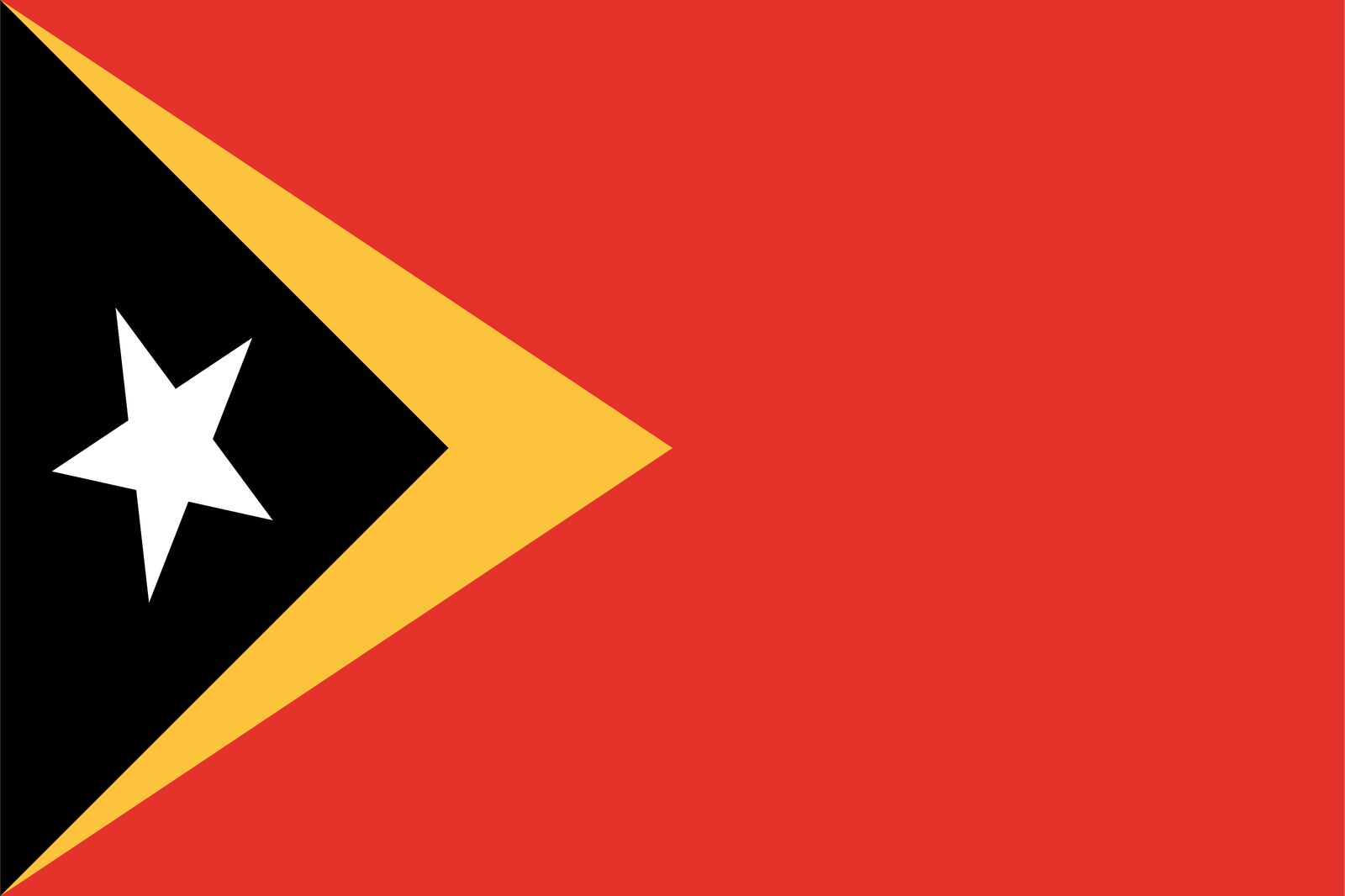 Timor-Leste Flag - Sticker