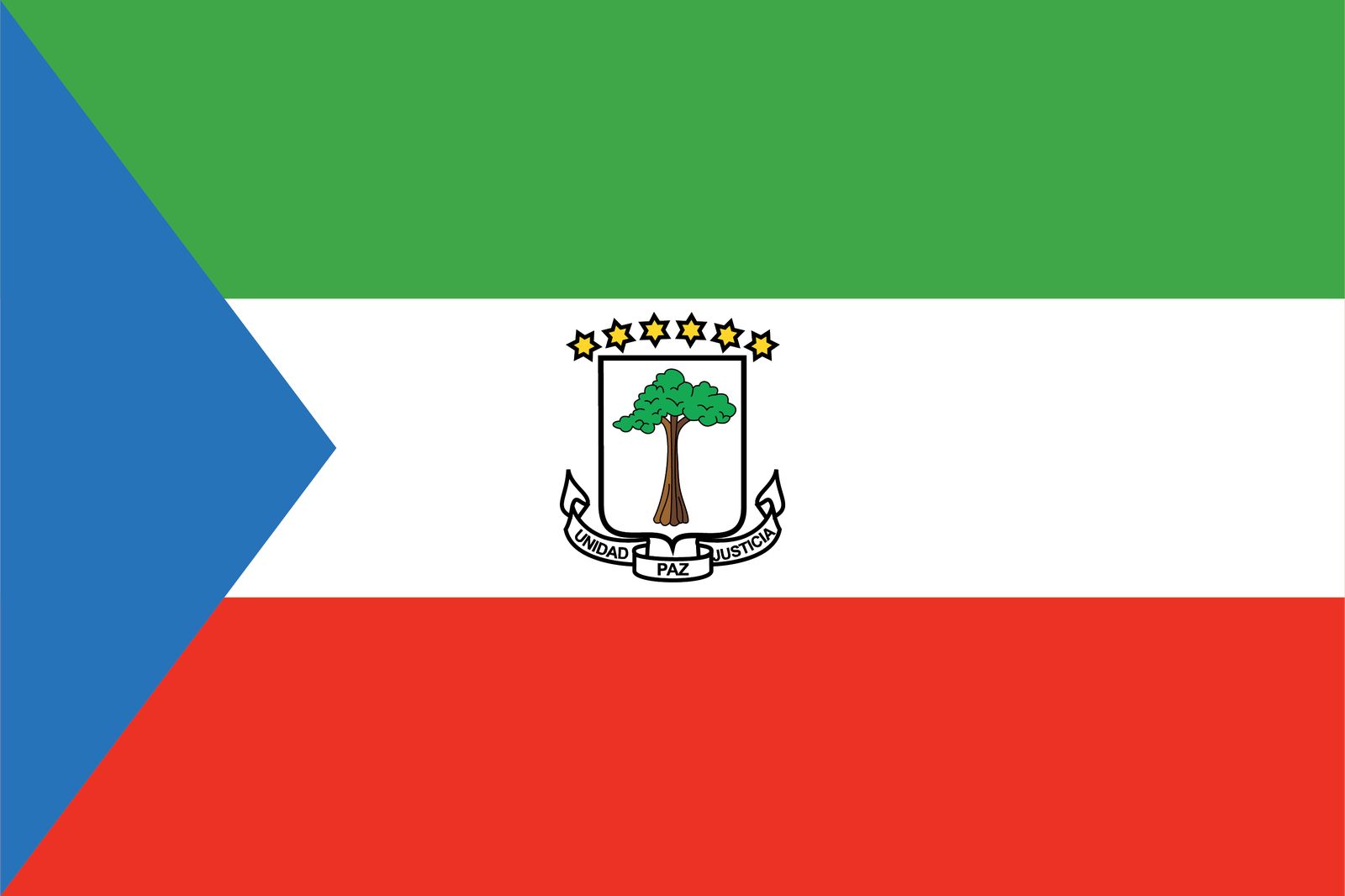 Equatorial Guinea Flag - Sticker