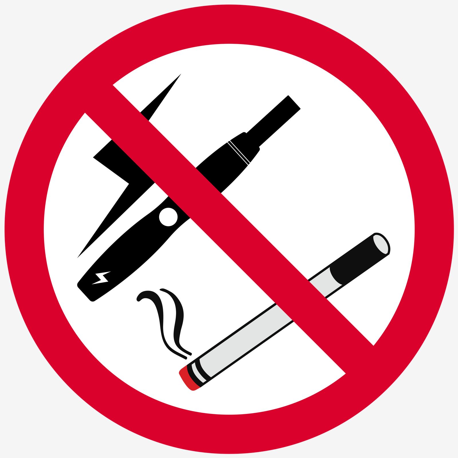 Sticker - No Smoking or Vaping