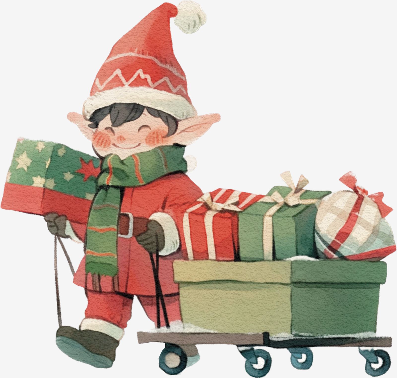 Christmas Elf Sticker