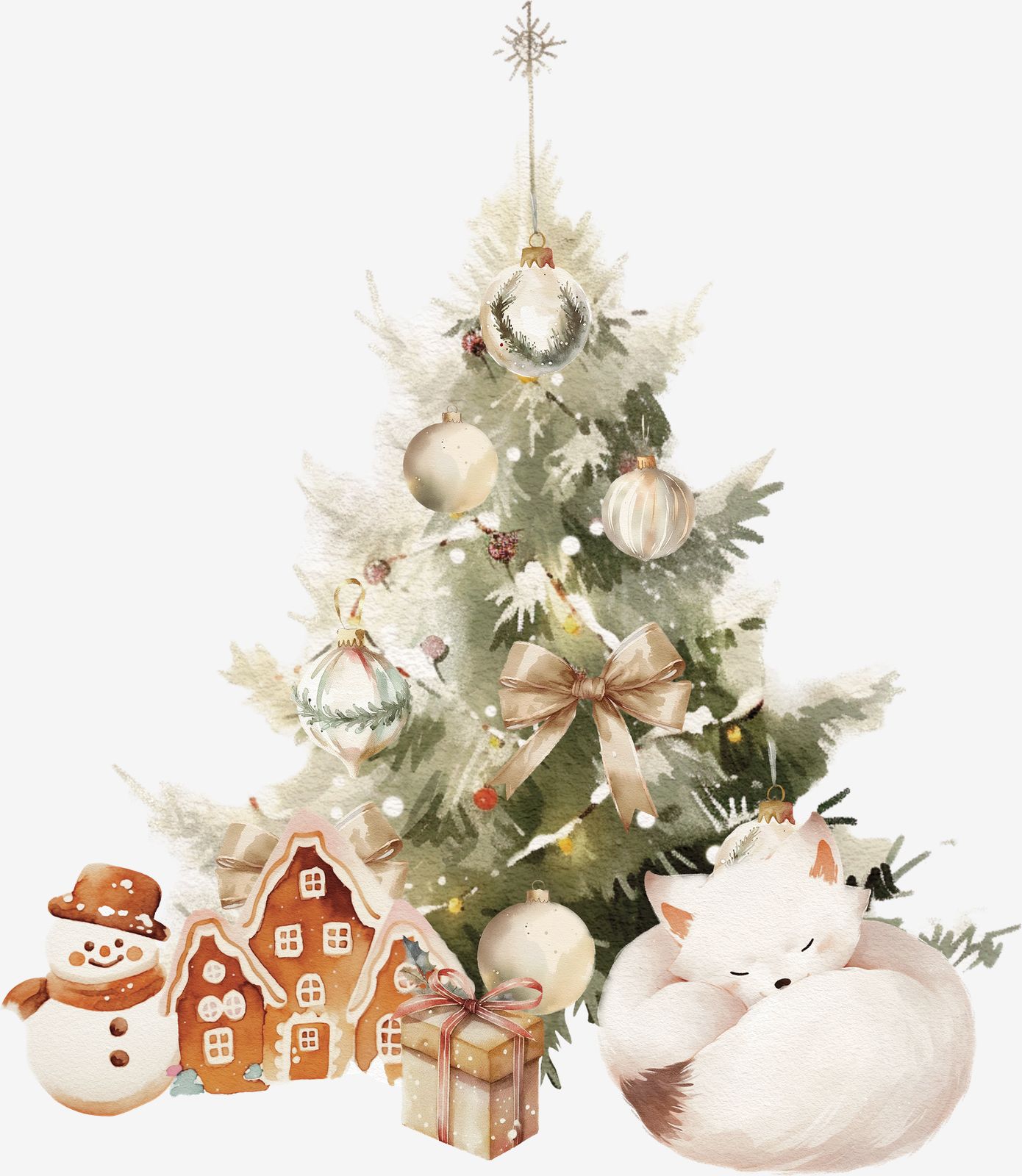 Christmas Themed Decorative Sticker