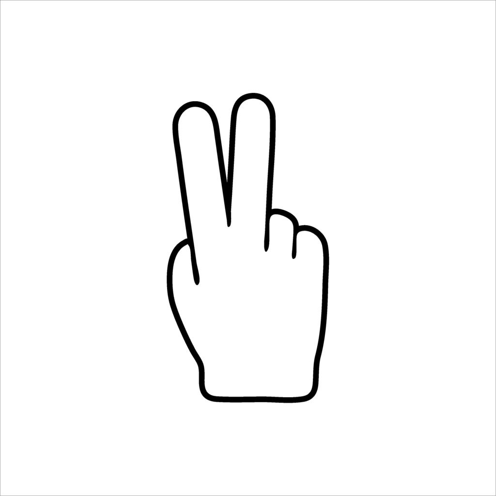 Sticker - Peace Hand Symbol