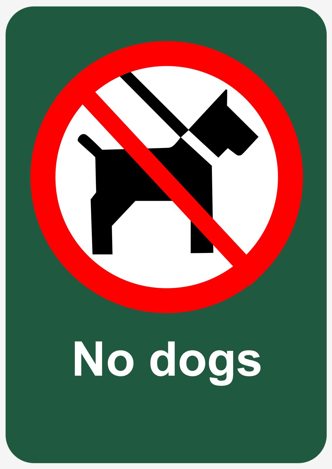 Sticker - No dogs