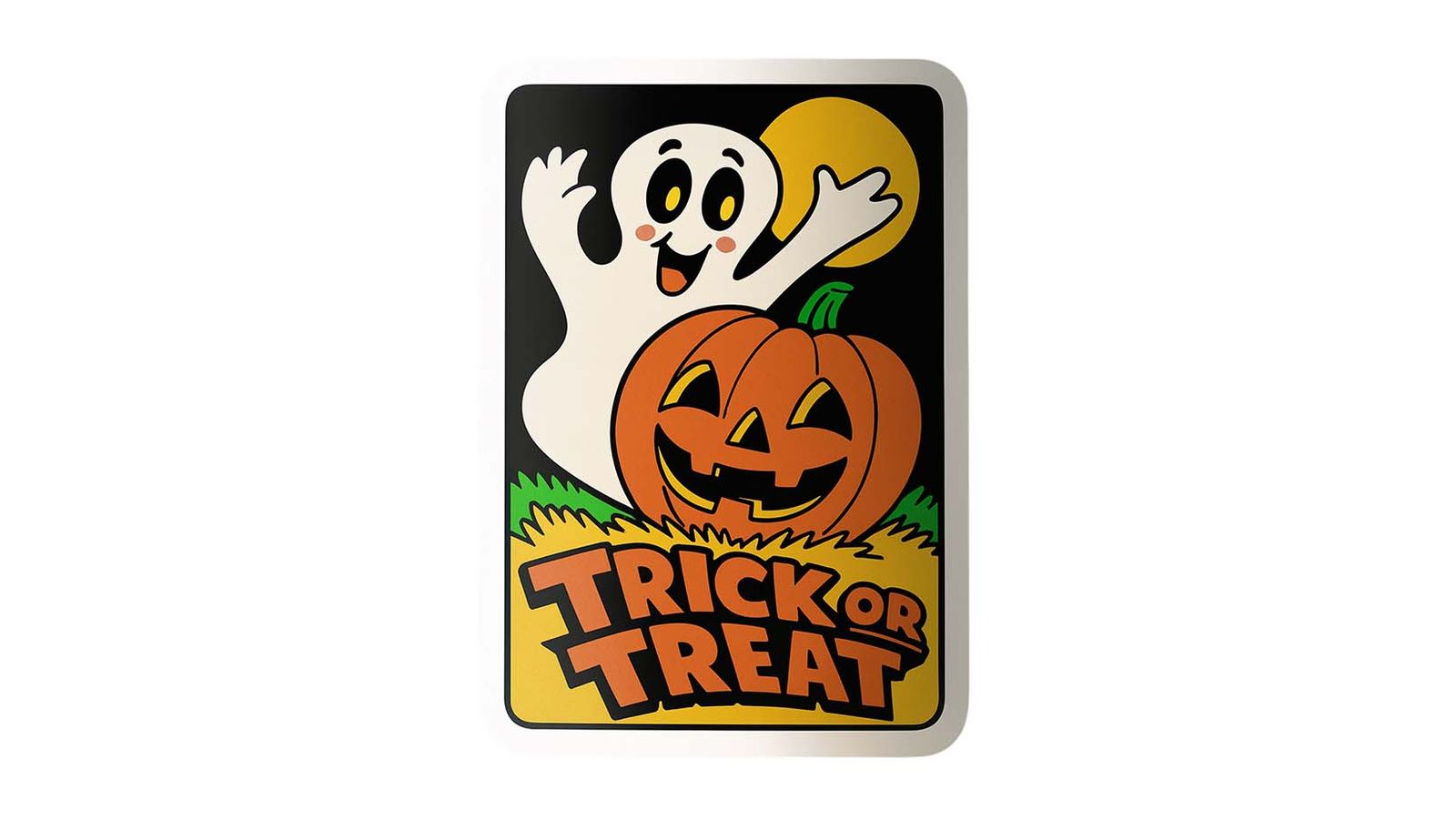 Sticker - Trick or Treat Ghost - 4 Stickers
