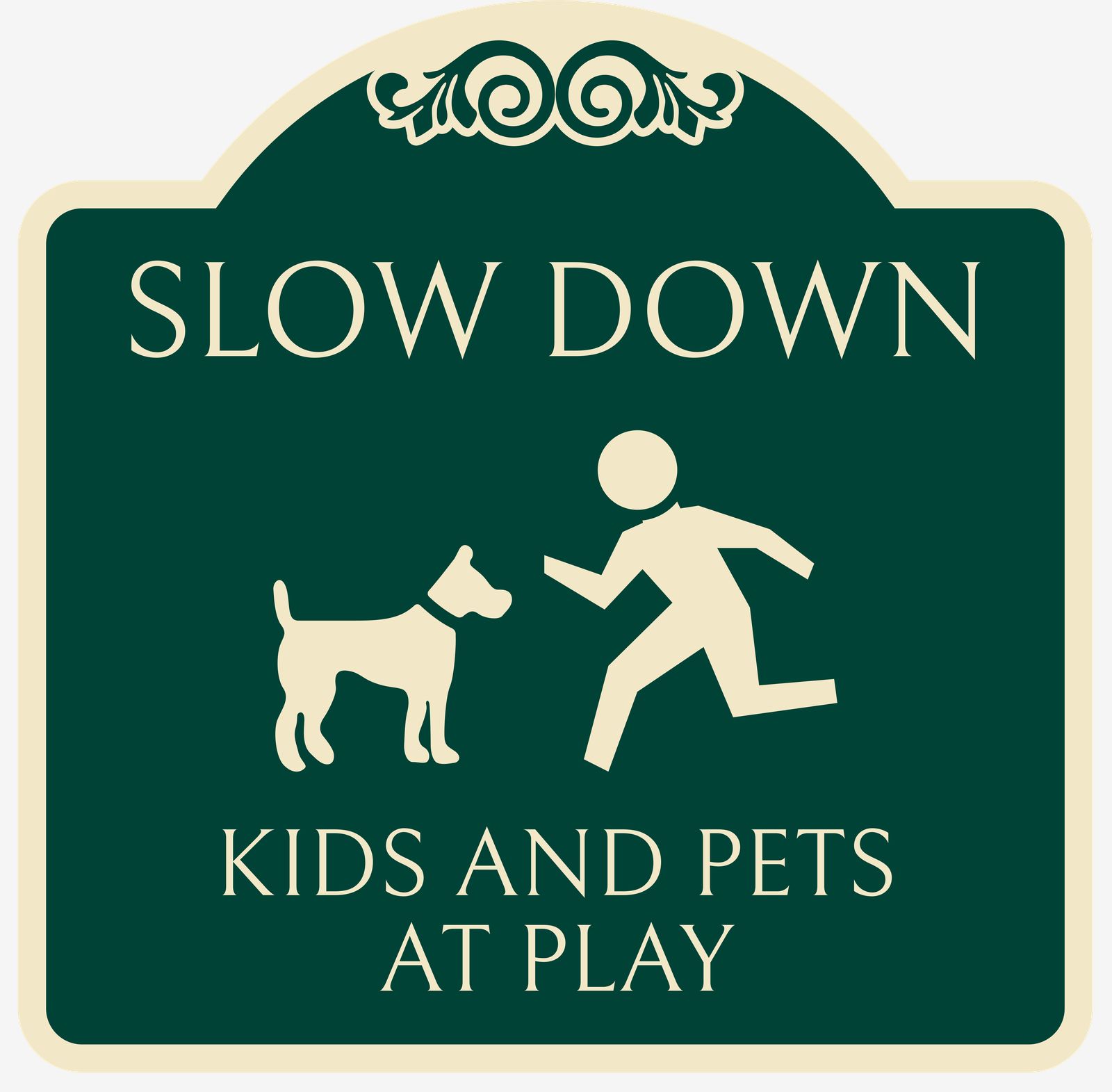 Sticker - Slow Down Kids and Pets at Play