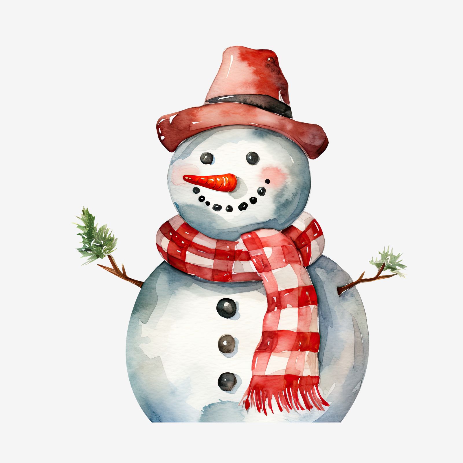 Festive Snowman Sticker