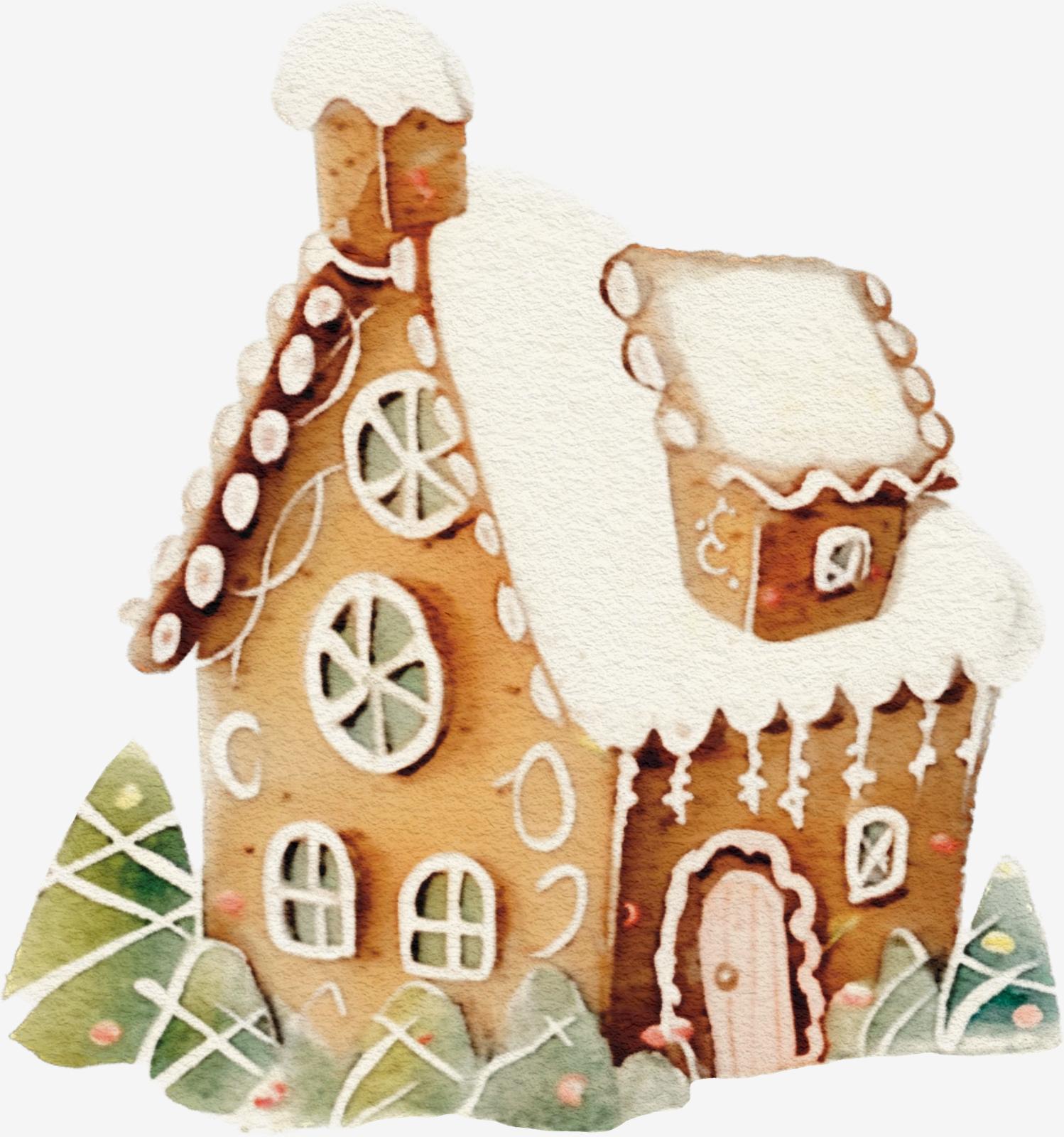Gingerbread House Sticker