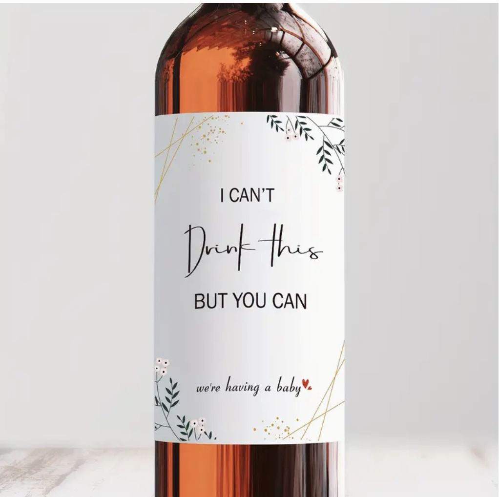 Bottle Sticker - I Can't Drink This