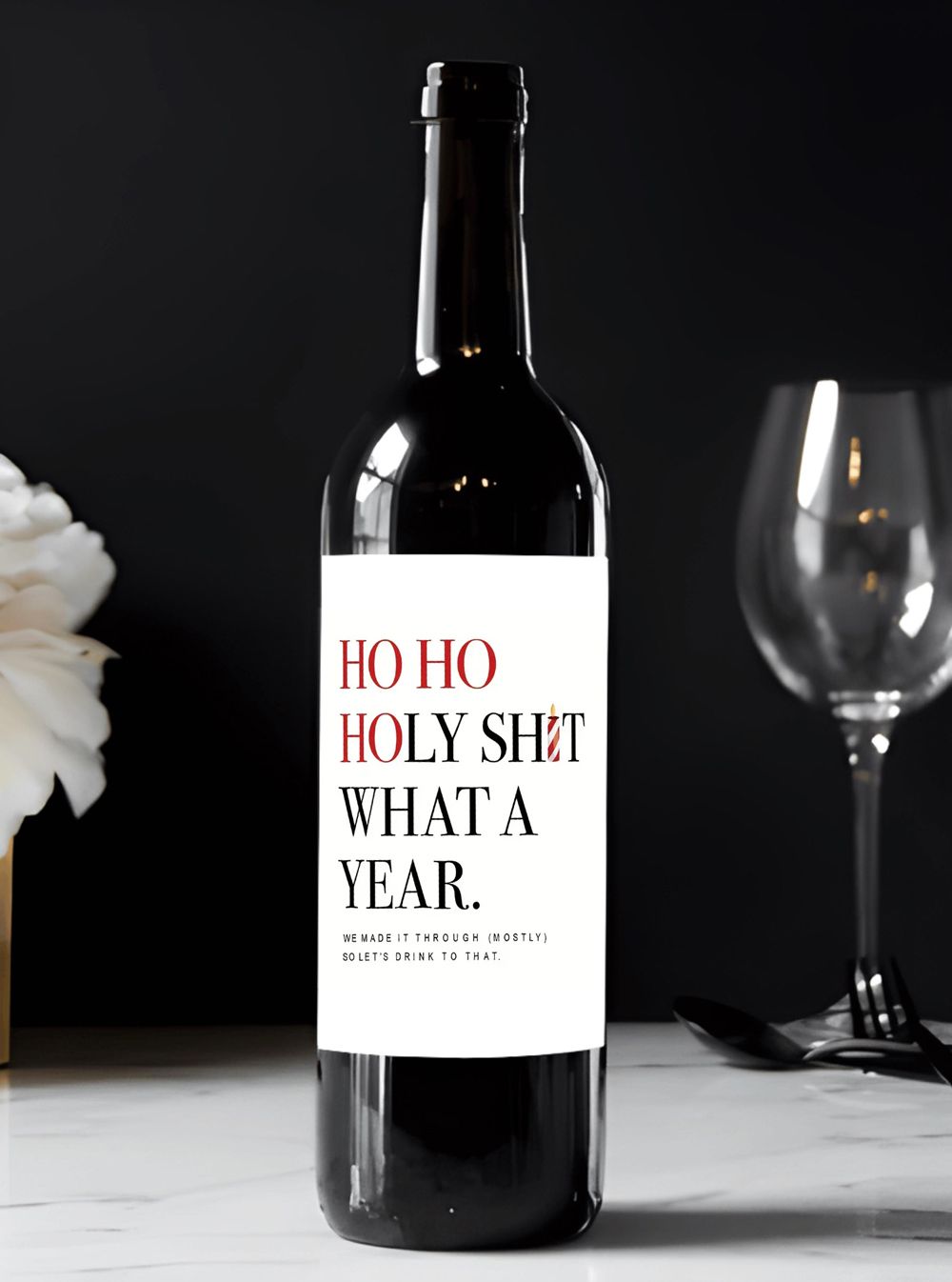 Bottle Sticker - What A Year