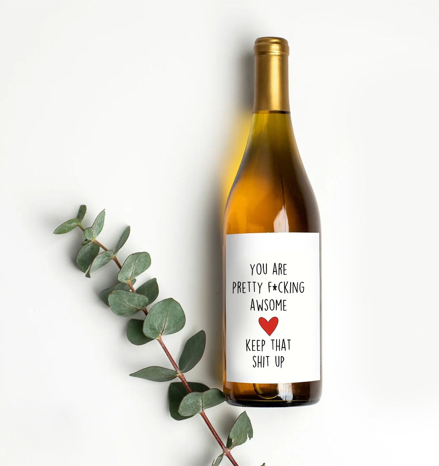 Bottle Sticker - Love Message