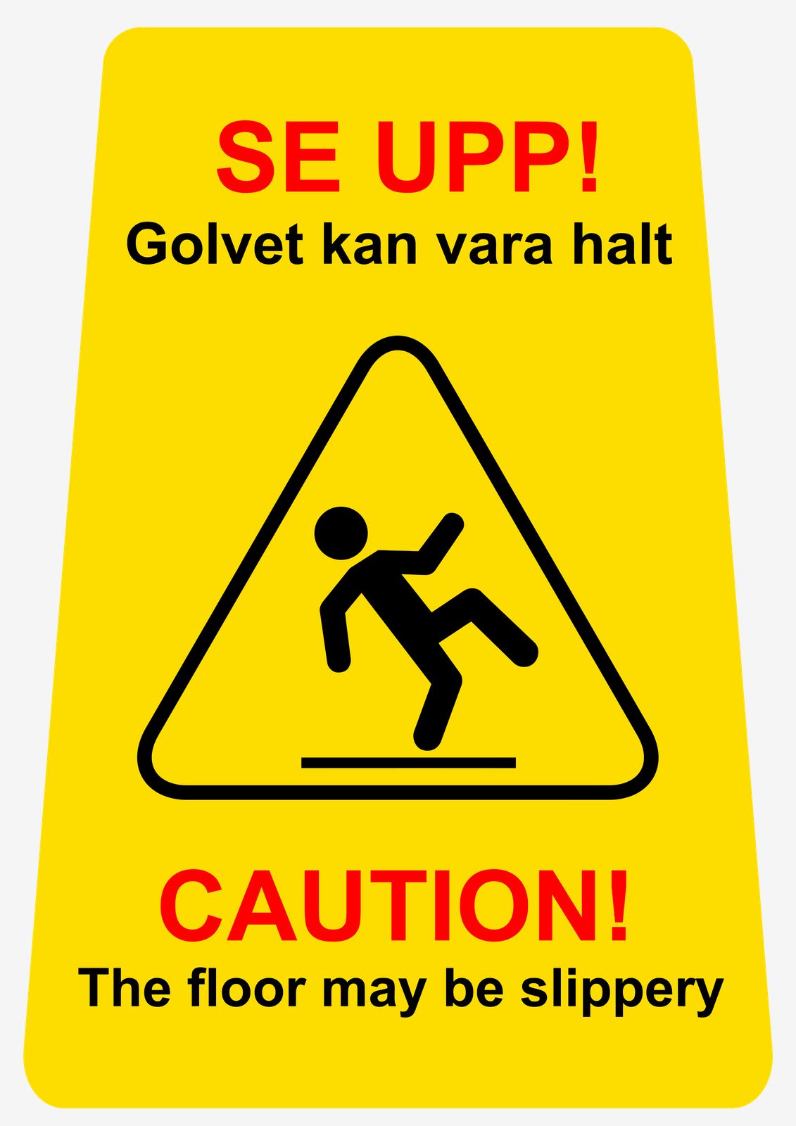 Sticker - Caution! The Floor May Be Slippery