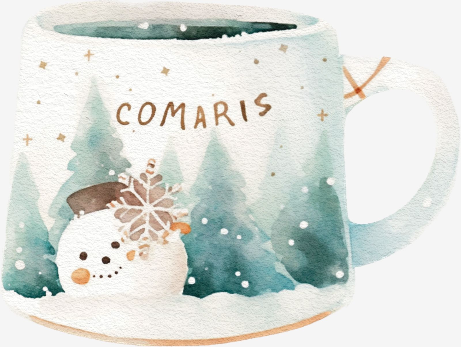 Snowman Mug Sticker