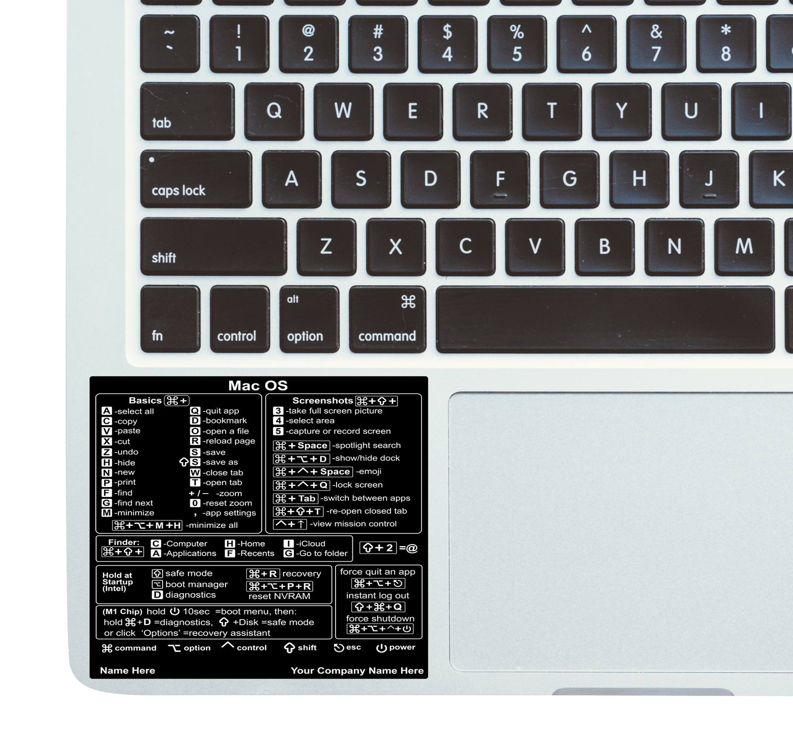 Sticker - Mac OS Keyboard Shortcuts