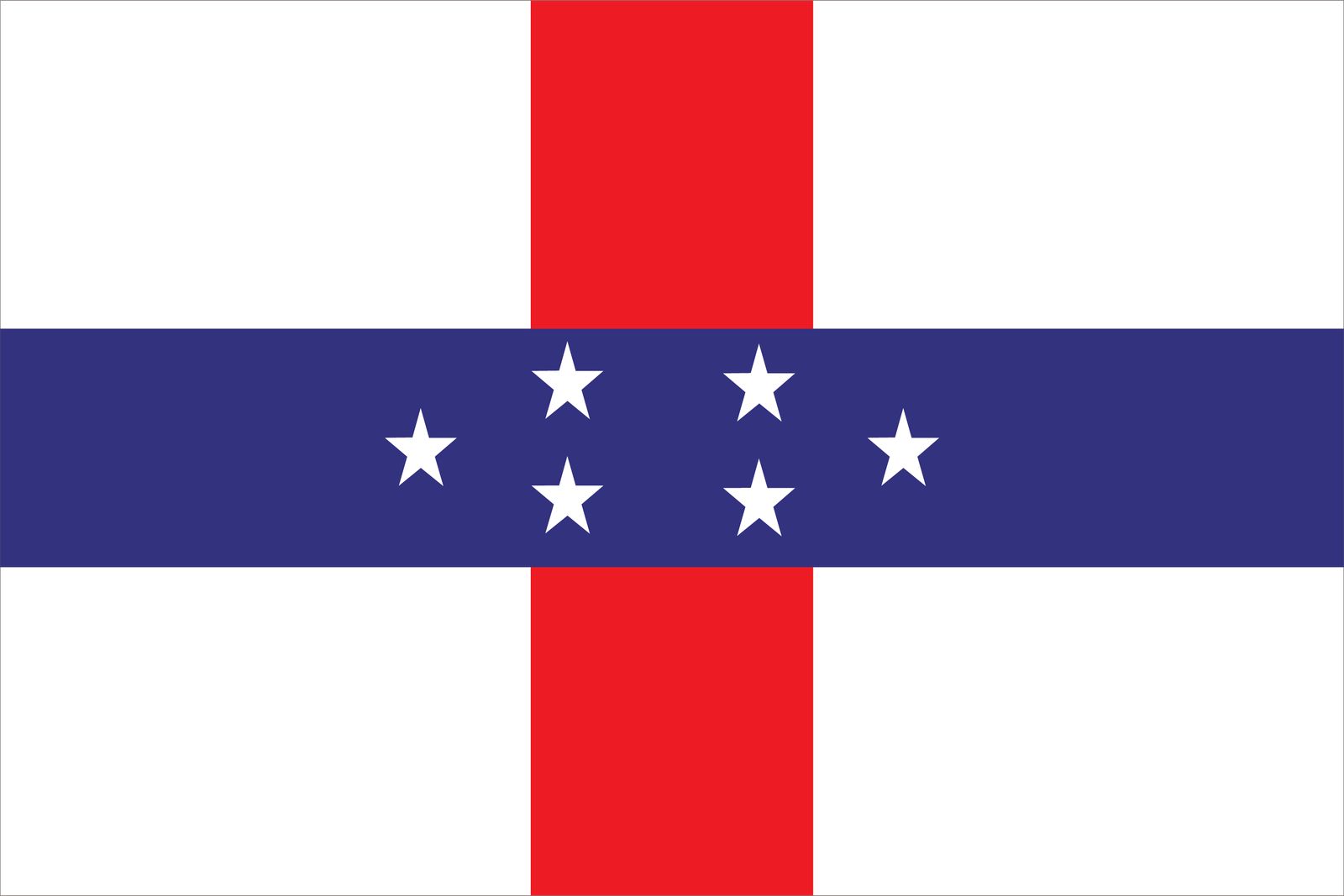 Netherlands Antilles Flag - Sticker