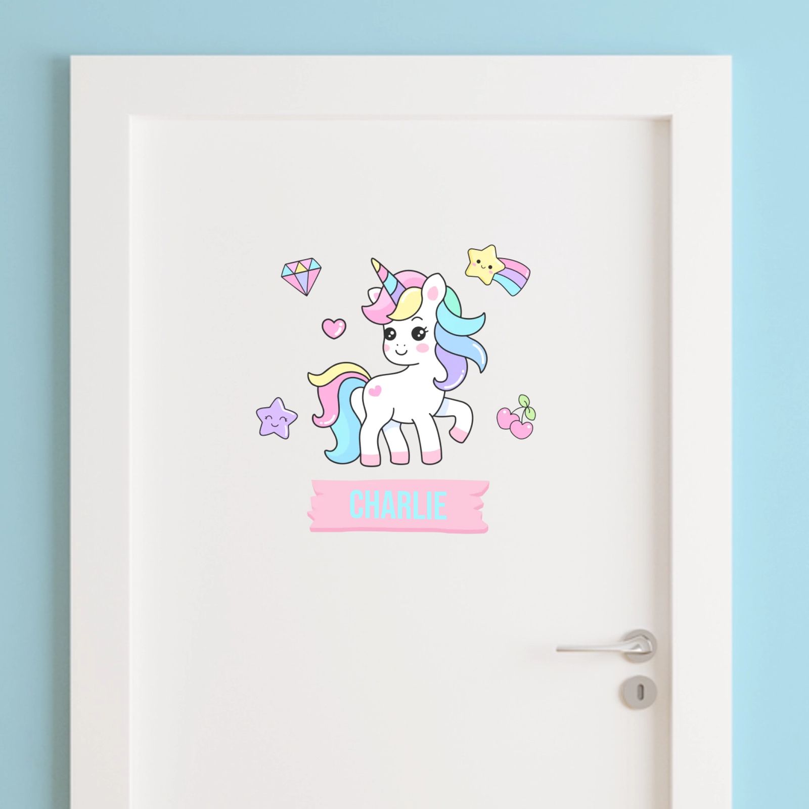 Door Sticker - Unicorn Fantasy