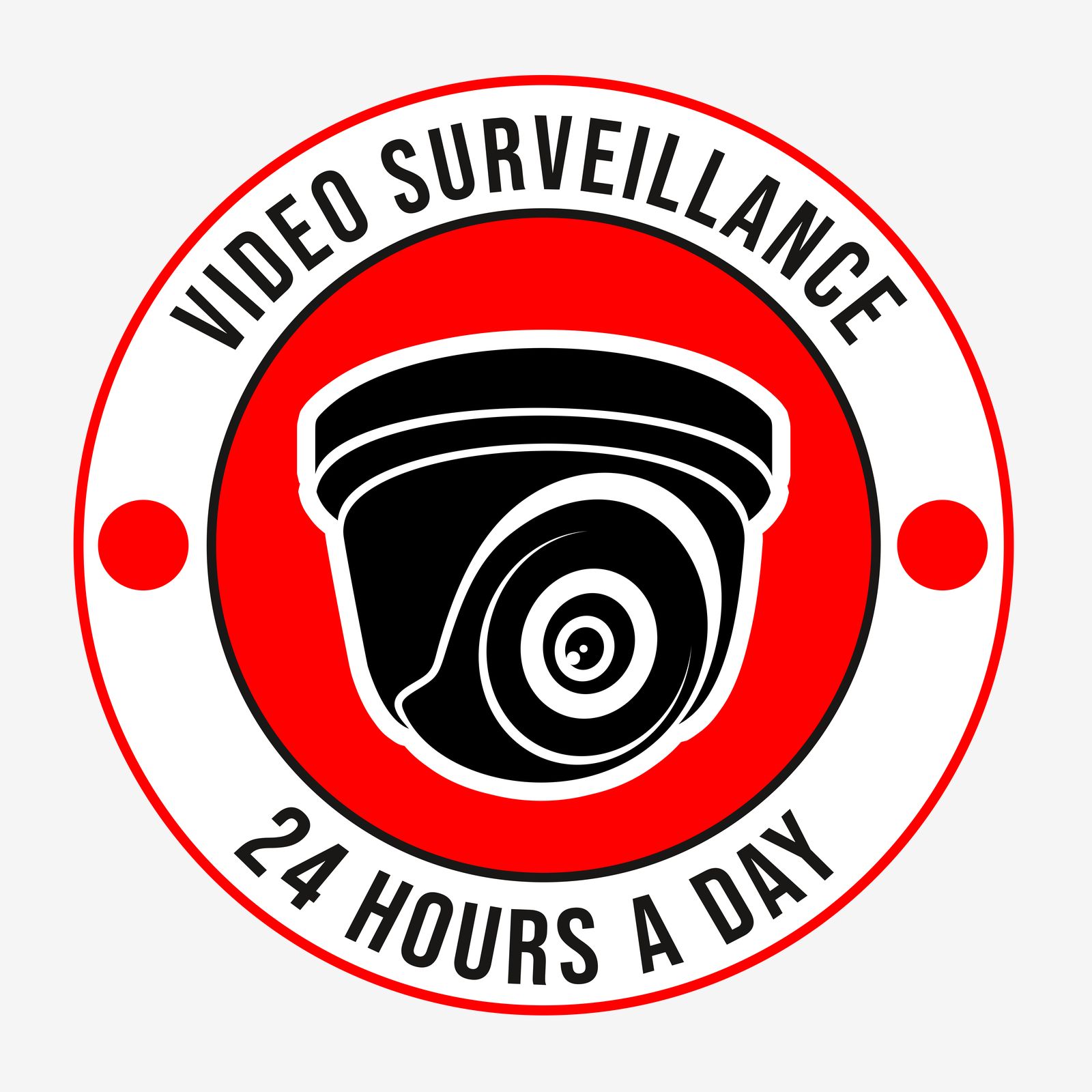 Sticker - Video Surveillance 24 Hours
