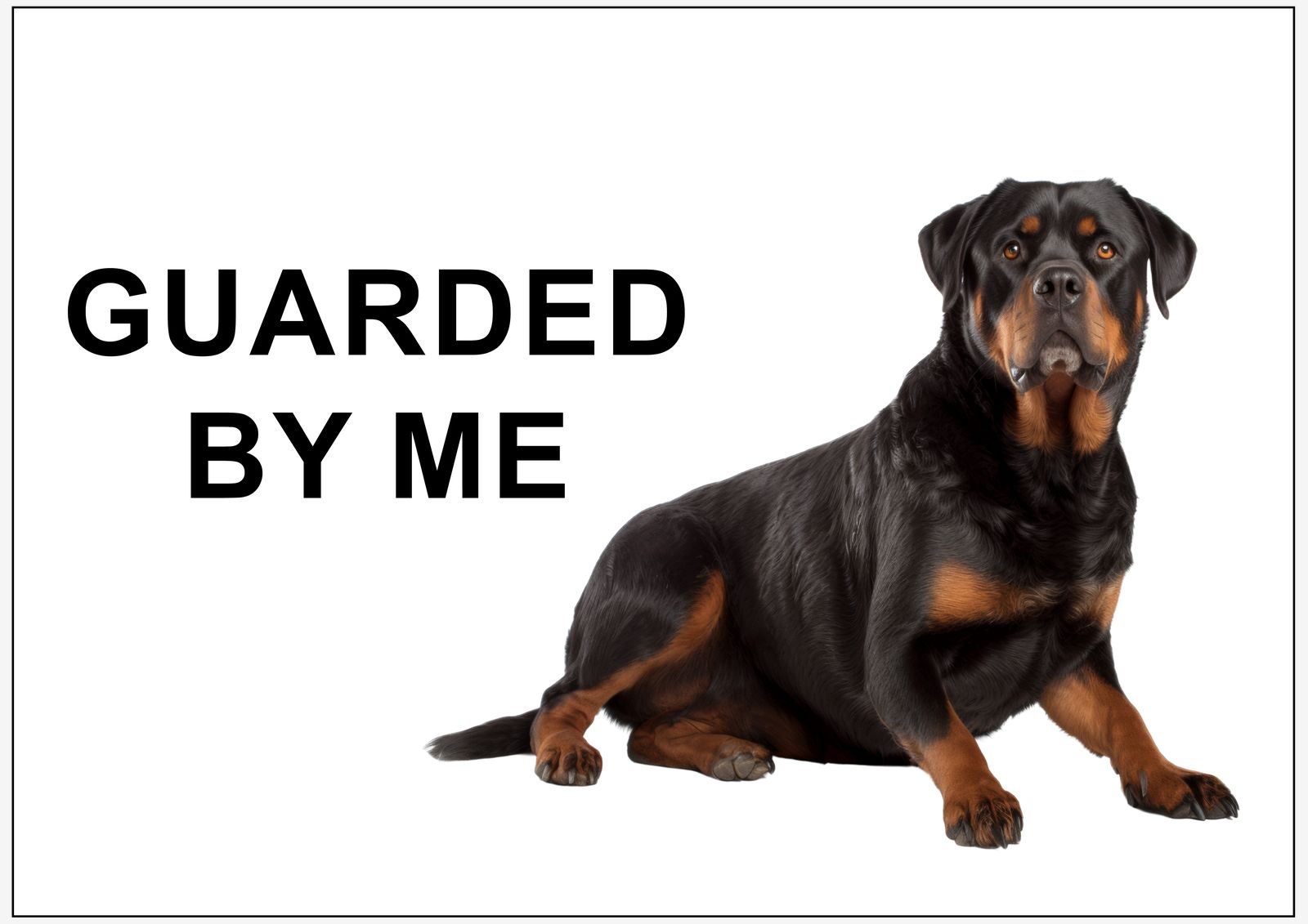 Sticker - Guarded By Me