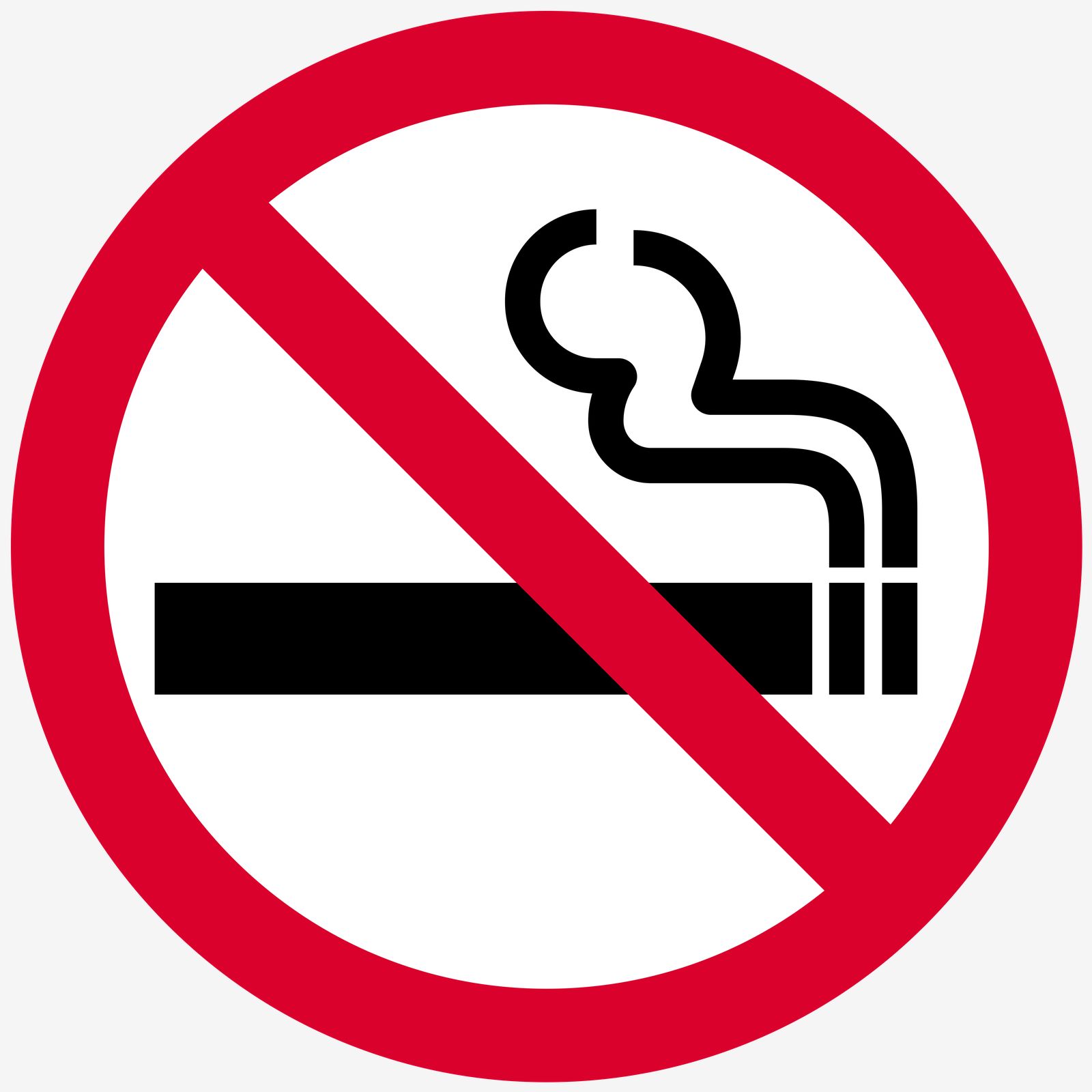 Sticker - No Smoking Sign