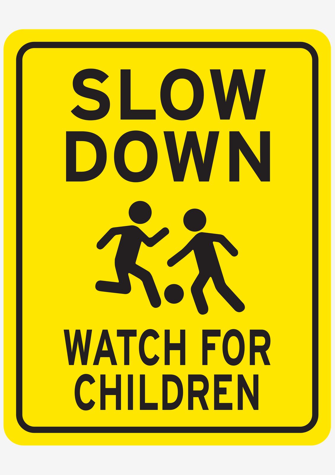 Sticker - Slow Down Watch for Children