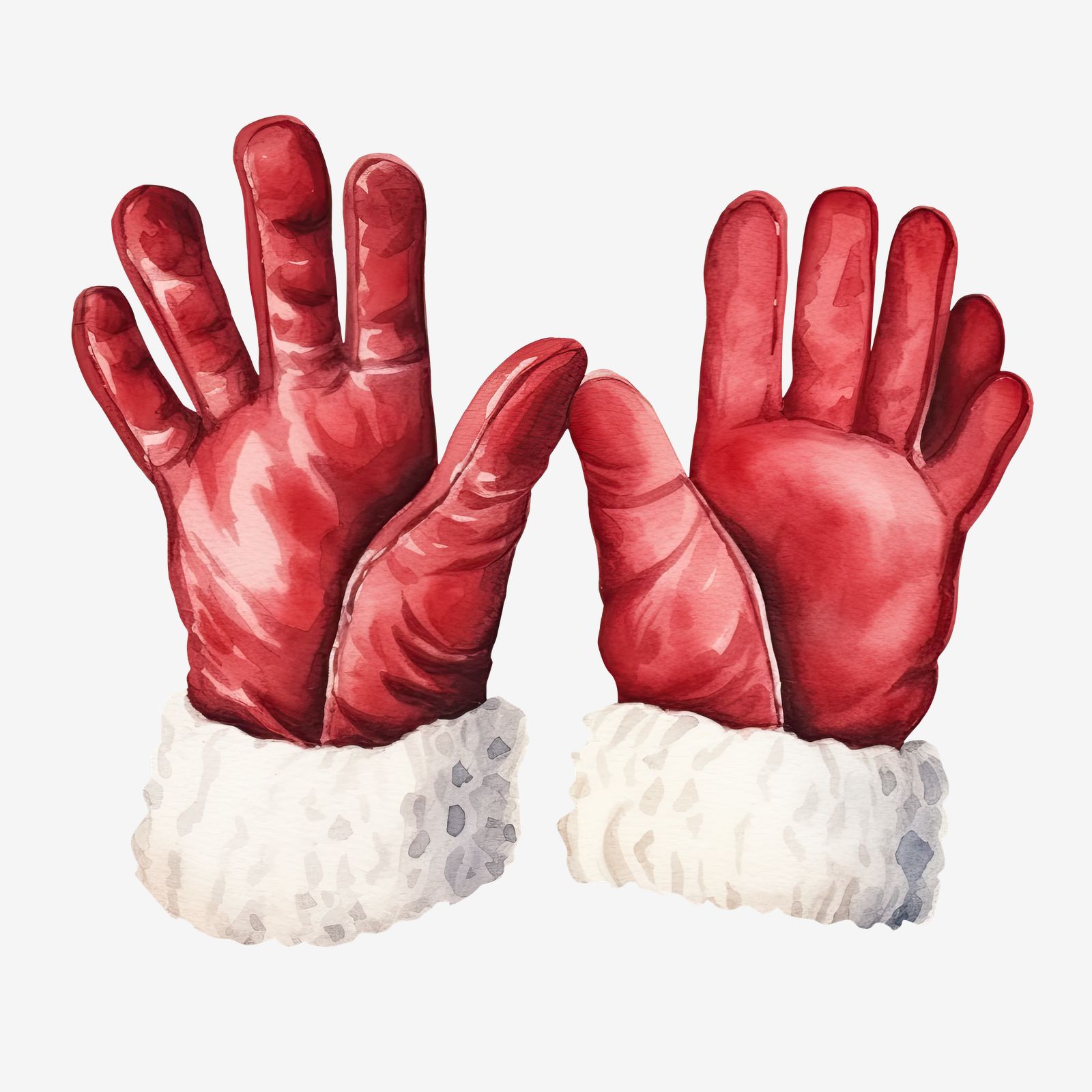 Christmas Red Glove Sticker