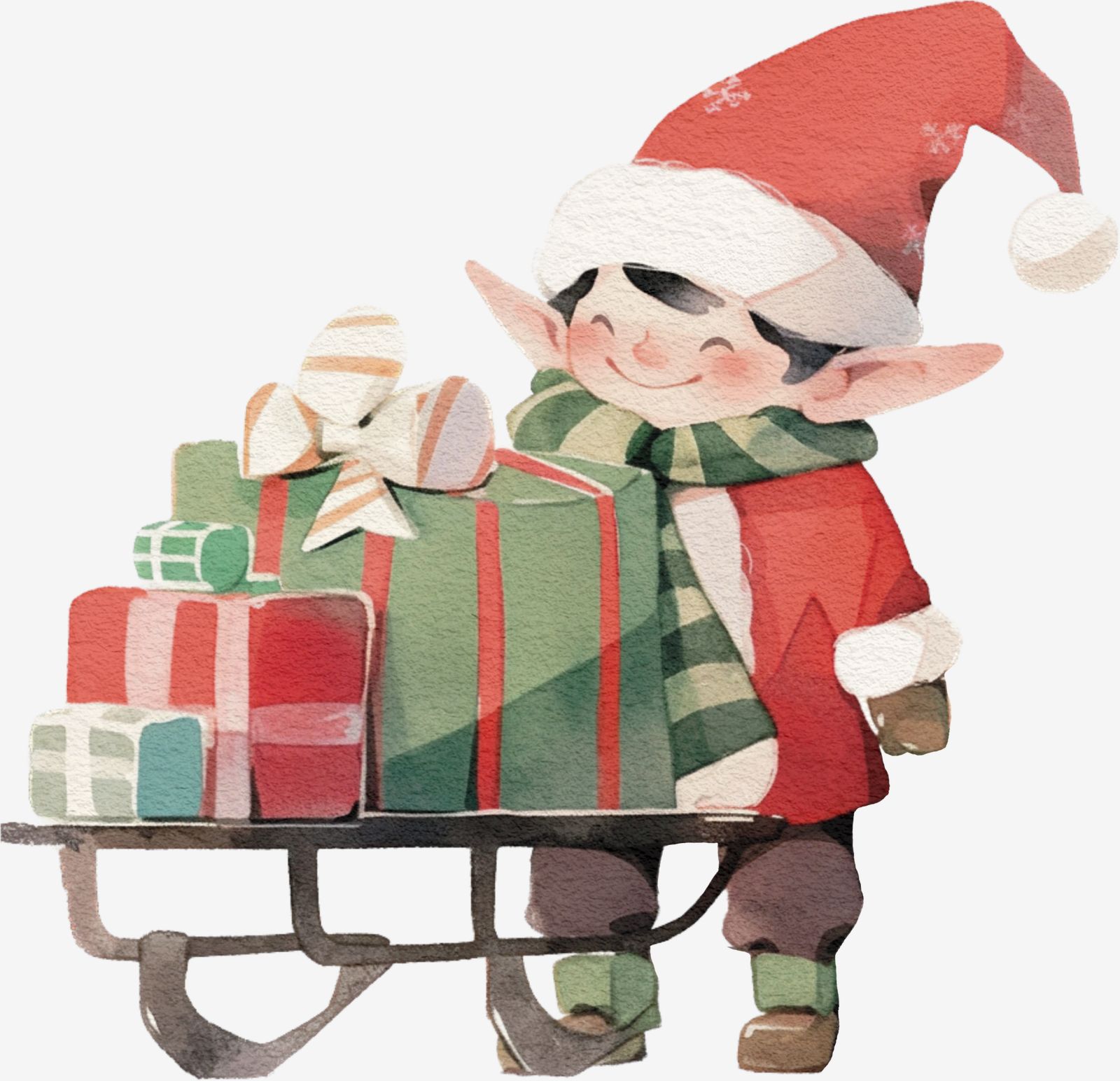 Christmas Elf Sticker