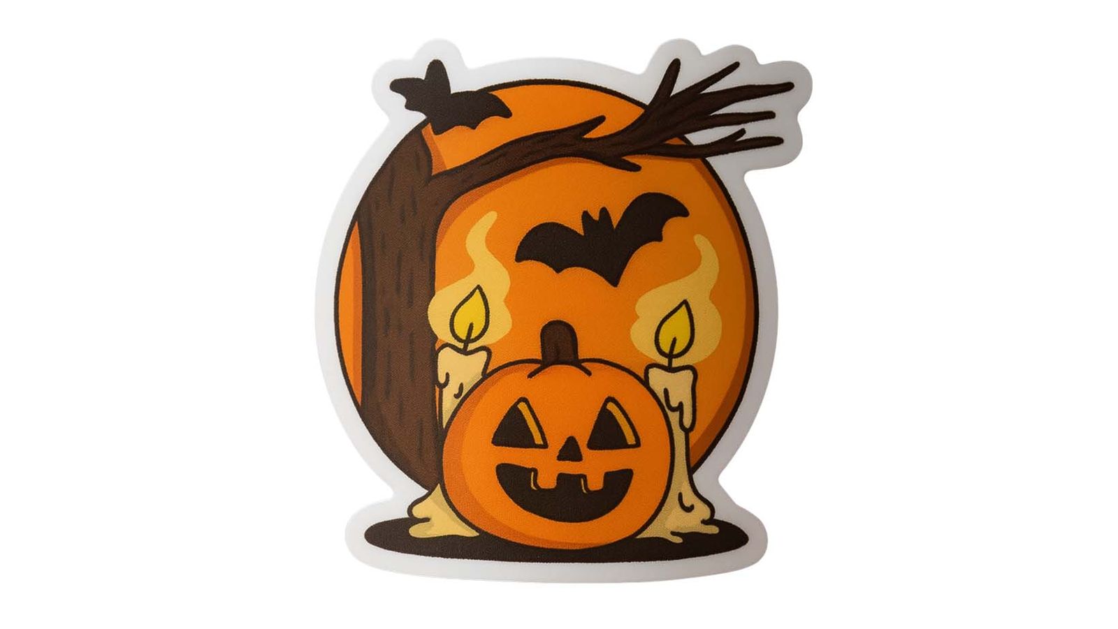 Sticker – Halloween Pumpkin Scene – 4 Stickers Sticker – Halloween Pumpkin Scene – 4 Stickers