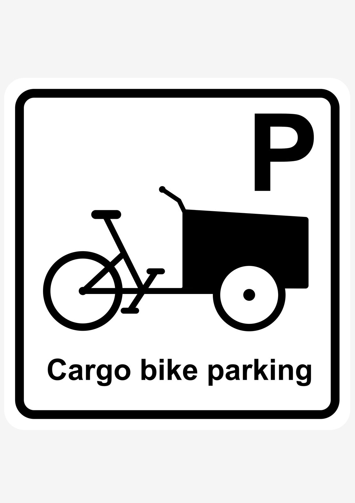 Sticker - Cargo Bike Parking
