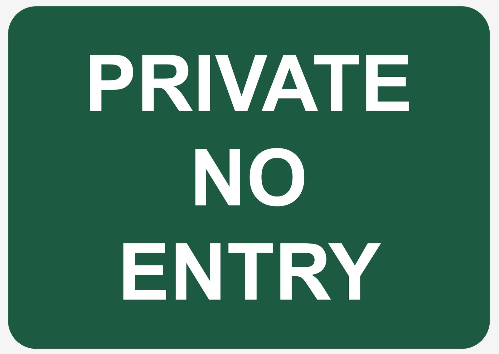 Sticker - PRIVATE NO ENTRY