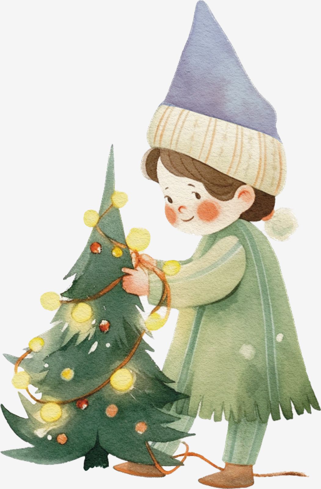 Christmas Tree Kid Sticker