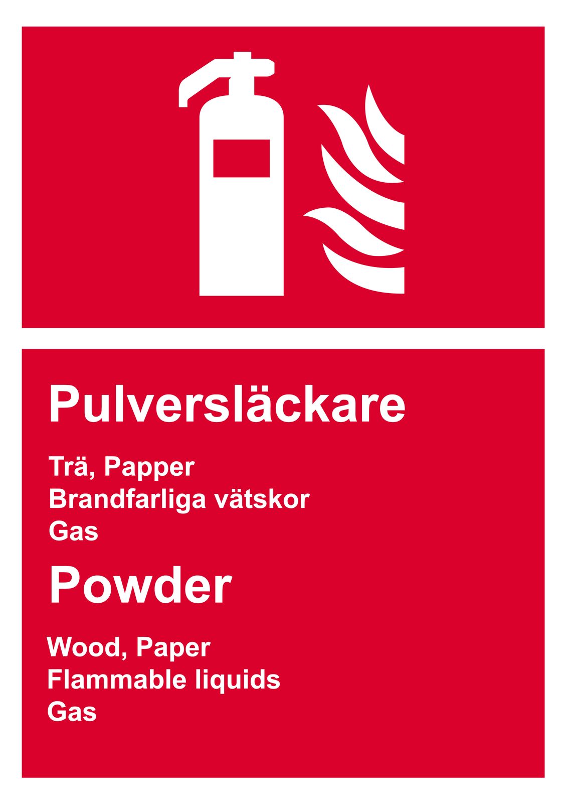 Sticker - Powder Fire Extinguisher