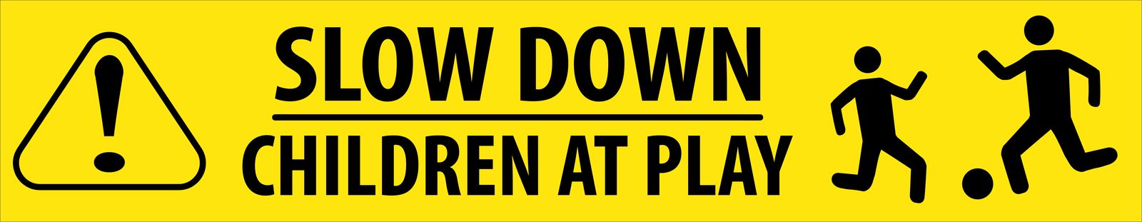 Sticker - Slow Down Children At Play