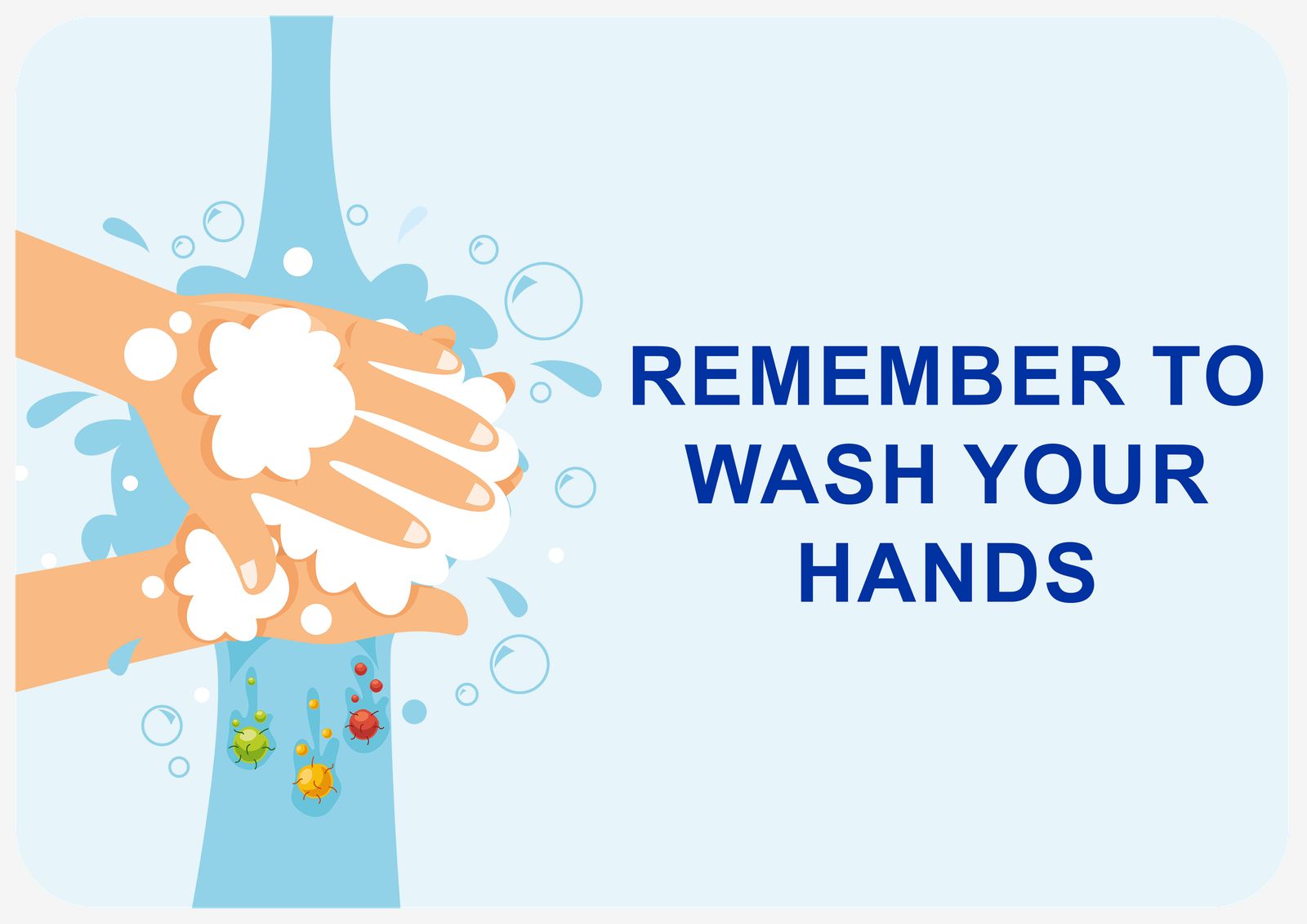 Sticker - Remember to Wash Your Hands