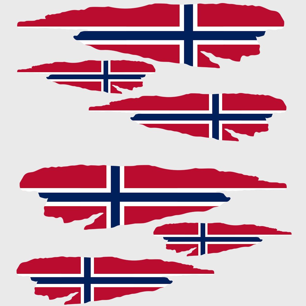 Norwegian Flag - Sticker